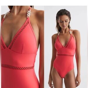 Reiss Ray color block swimsuit